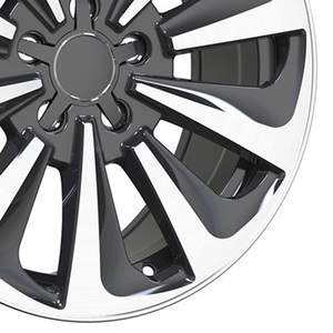 Jantes en alliage moulé pour voitures particulières, 17 pouces, 5x112, <span class=keywords><strong>gris</strong></span> canon, finition usinée, multi-rayons, pour <span class=keywords><strong>Audi</strong></span> A1 A3 A4 A5 A6 <span class=keywords><strong>Q2</strong></span> Q3 - Product Image 5