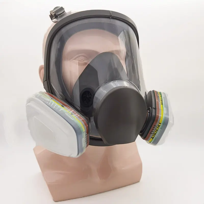 Máscara de gás com filtro para pintura panorâmica, melhor venda de ammonia com pintura panorâmica ce