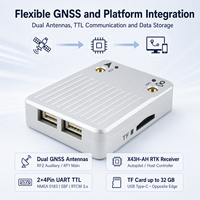 Module GPS RTK multifréquence à double antenne de précision centimétrique, sans boussole, avec détection de direction d'orientation, indice de protection IP54, température de fonctionnement de -45 à 75°C