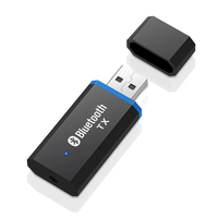 Émetteur Bluetooth 5.0 EDR, adaptateur audio pour TV, PC, casque, prise jack 3,5 mm, AUX, USB, adaptateur musical stéréo sans fil, plug & play