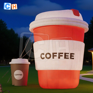 Decoración de taza de café inflable de decoración inflable de cafetería <span class=keywords><strong>gigante</strong></span> personalizada para eventos - Product Image 5