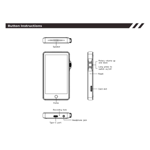 เครื่องเล่นเ<span class=keywords><strong>พ</strong></span>ลง Android หน้าจอสัมผัส IPS ขนาด 4.0 นิ้ว ชิปประมวลผล MTK6762 แรม 2GB + รอม 16GB แบตเตอรี่ 2000mAh ตัวเครื่องโลหะผสมสังกะสี รองรับ WiFi สตรีมมิ่ง - Product Image 5
