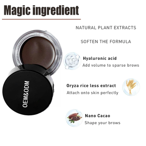 Pasta de <span class=keywords><strong>Cejas</strong></span> Vegana de Marca Privada al por Mayor, de Alta Calidad, Resistente al Agua, Fácil de Aplicar, Gel de <span class=keywords><strong>Cejas</strong></span> Natural - Product Image 2