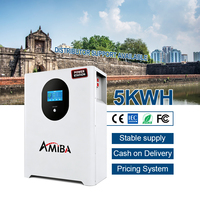 Batería de Litio LiFePO4 AMIBA 51.2V 314Ah 16kWh Powerwall para Almacenamiento Doméstico con BMS Inteligente, Más de 10000 Ciclos, en Stock en Filipinas