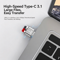 Lecteur de carte TF Mini USB 3.1, adaptateur OTG Type-C, convertisseur de mémoire TF pour ordinateur 3.0, compatible téléphone,