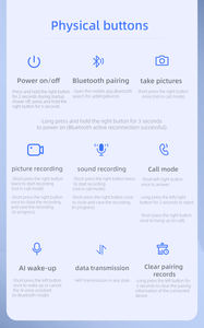 Lunettes Intelligentes IA V03 avec Caméra Vidéo 20MP 1080P, Étanchéité IP64, Navigation AR, WiFi et Audio Ouvert 5.3 avec Réduction de Bruit ENC - Product Image 6
