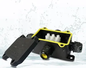 2T-3P/3-6.5 Mini Junction Box Waterproof Junction Box With Terminal Block Electrical 2 Way IP68 Waterproof Junction Box