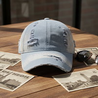 Gewaschene Vintage Baseballkappe mit individuellem Logo, unstrukturierte Dad Hat, Großhandel, OEM-Hersteller