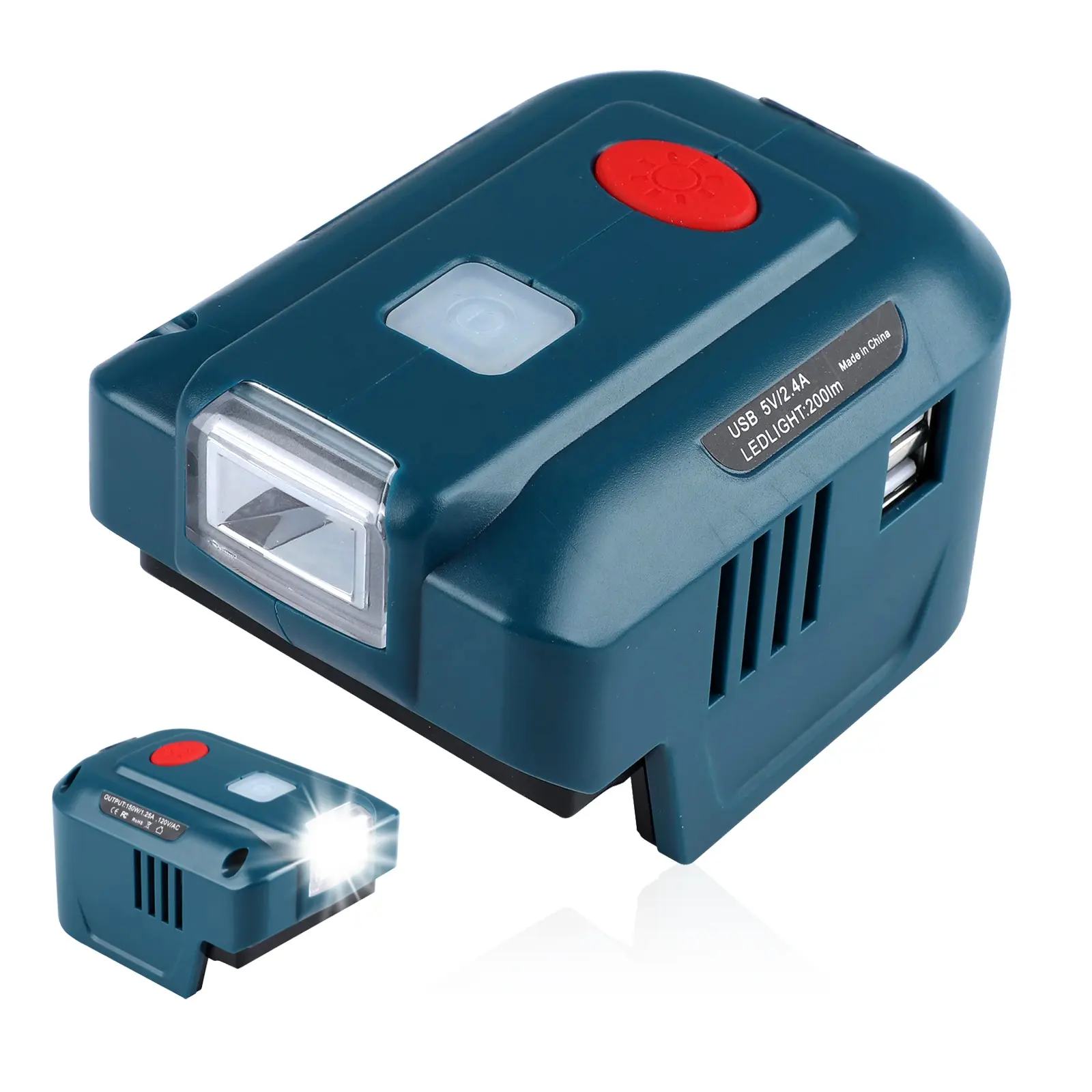 Onduleur d'alimentation Offre Spéciale 110V 220V 150W pour batterie Makita 18V BL1830 BL1850 avec lumière LED double USB Dc vers Ac onduleur