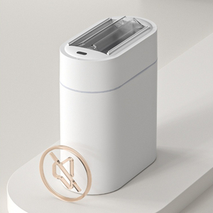 <span class=keywords><strong>Cubo</strong></span> de <span class=keywords><strong>Basura</strong></span> Inteligente con Sensor, de Plástico, con Doble <span class=keywords><strong>Puerta</strong></span>, de 9L, con Adsorción <span class=keywords><strong>Automática</strong></span>, para Baño, Hogar, con Espacio Reducido - Product Image 5