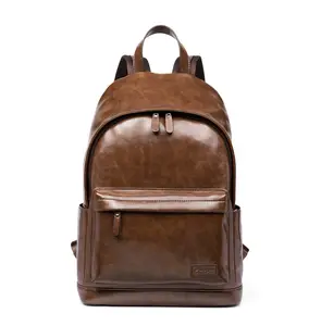 Sac d'ordinateur portable de styliste pour voyage d'affaires, sac universitaire de luxe en cuir véritable pour femmes, sacs à dos Shhool pour hommes, 2022