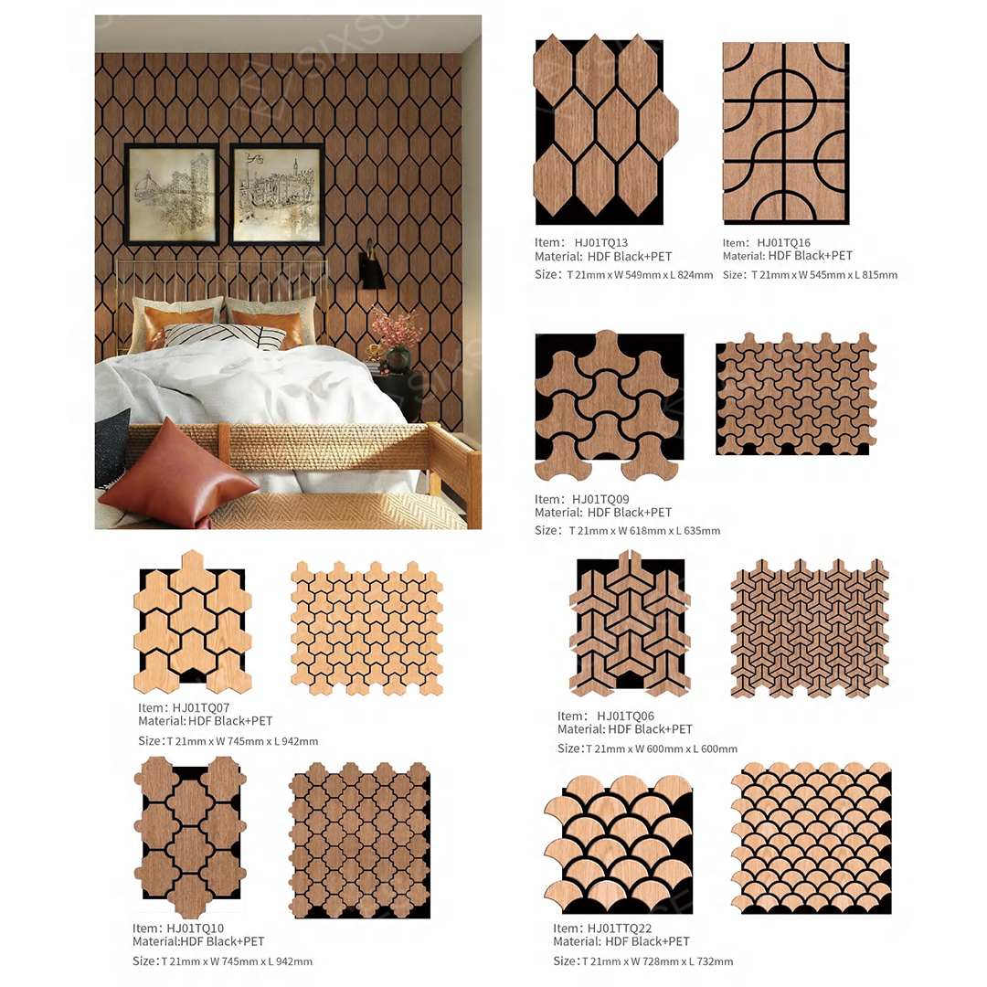 3D acoustic panel Decoration soundproof board Easy to install wooden sound-absorbing wall panels