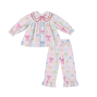 Pyjama d'été pour enfant imprimé écologique Puresun, 100% coton biologique, fibre de bambou, robe de nuit pour filles, pyjama personnalisé