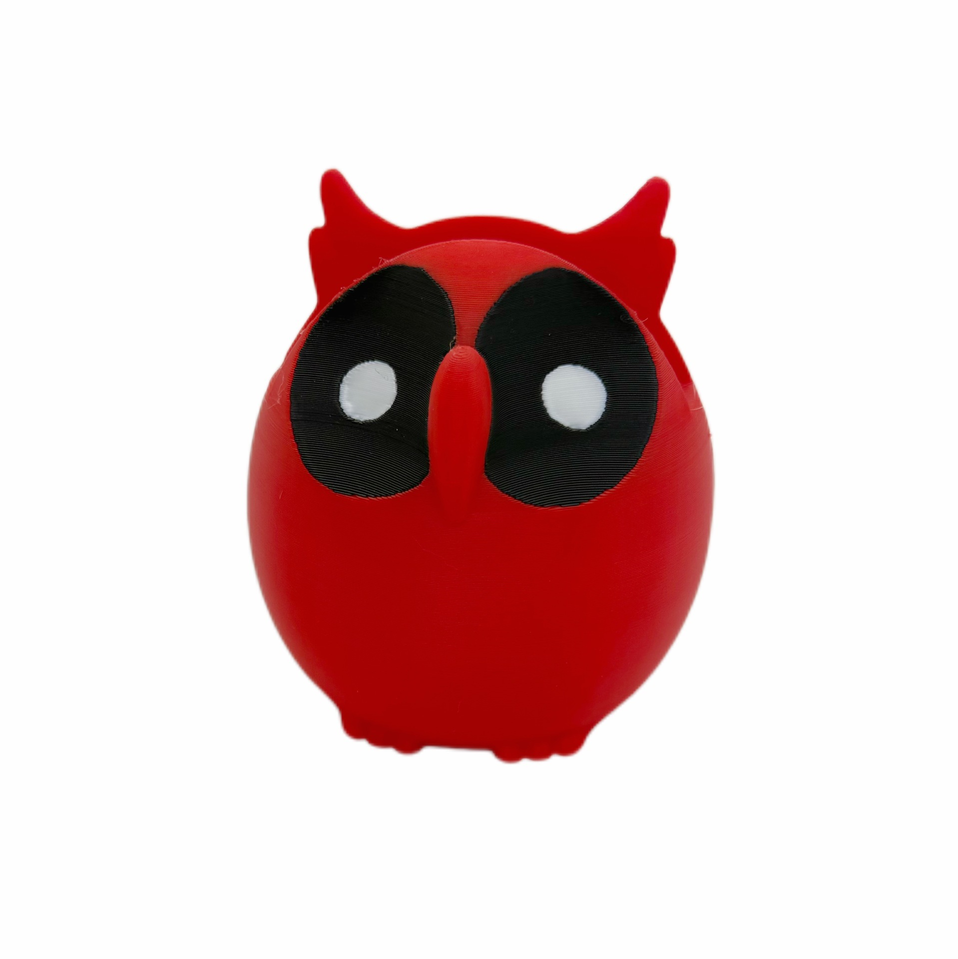 Hibou rouge-8*8 cm