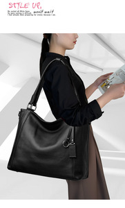 Nouveaux sacs à main de luxe grande capacité pour femmes, grandes tailles, tendance, sacs fourre-tout en cuir véritable de haute qualité pour femmes - Product Image 4