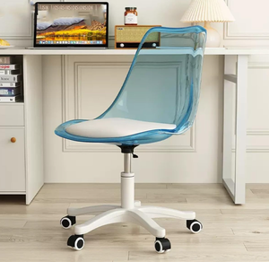 Muebles de comedor <span class=keywords><strong>Silla</strong></span> elevadora giratoria <span class=keywords><strong>Silla</strong></span> de juego Respaldo <span class=keywords><strong>transparente</strong></span> Sillas de <span class=keywords><strong>escritorio</strong></span> con ruedas - Product Image 2