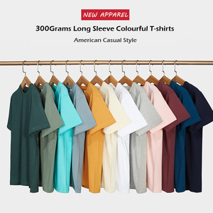<span class=keywords><strong>Camisetas</strong></span> Unisex Multicolor de Fabricación Propia, 100% Algodón, Impresión de Logotipo Personalizado, Camiseta Extra Grande para Hombre de 300 g/m² - Product Image 6