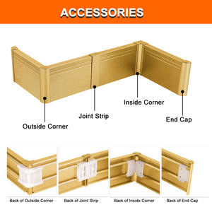 Stile moderno <span class=keywords><strong>nero</strong></span> bianco grigio alluminio LED luce battiscopa decorativo con rivestimento in polvere per l'applicazione della <span class=keywords><strong>cucina</strong></span> - Product Image 5