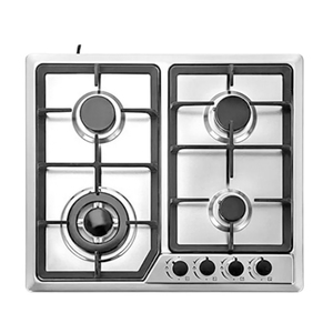 Fornello a Gas da Cucina a 4 Fuochi con Pannello in Acciaio Inossidabile - Product Image 2