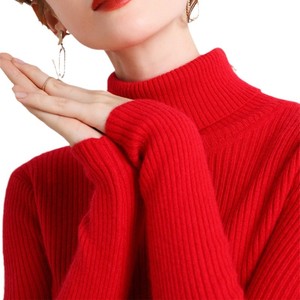 <span class=keywords><strong>Pull</strong></span> à manches longues ajusté pour <span class=keywords><strong>femme</strong></span>, style court, <span class=keywords><strong>col</strong></span> montant, simple et élégant, automne/hiver 2026 - Product Image 5