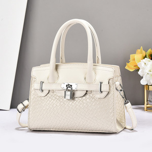 Bolsos de Lujo Personalizados, Fabricante OEM, Bolsos de Mano de Cuero Genuino de Alta Calidad, Tejidos, Vintage, para Mujer - Product Image 2