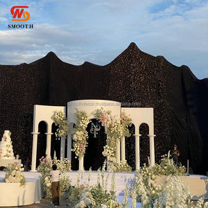 SMOOTH High Quality Modern Acrylic Arch <b>Backdrop</b> Stand Frame White for Wedding Decoration - Product Image 6