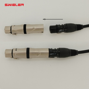 Niquelado 3,5mm macho a XLR macho <span class=keywords><strong>Cable</strong></span> de Audio Aux adaptador conectores convertidor Audio estéreo enchufe 3,5 a Xlr macho convertidor - Product Image 5