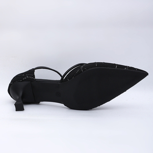 Nouvelle conception de luxe pour <span class=keywords><strong>femme</strong></span>, sexy, à <span class=keywords><strong>bout</strong></span> pointu, talons hauts fins, en daim synthétique, avec bride croisée et boucle de maintien sur le talon, 9690 - Product Image 6