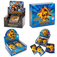 Jeu de cartes Fabricant personnaliser feuille holographique cartes étoiles à collectionner booster packs