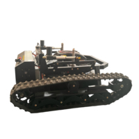 Tondeuse à gazon télécommandée sur chenilles avec largeur de coupe de 500 mm, 800 mm, 1000 mm