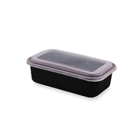 Nouvelles boîtes rectangulaires jetables de style japonais, boîtes à sushi et bento à emporter, contenants personnalisés avec étiquette intégrée
