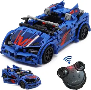 RC araba kiti çocuklar için 585 adet STEM yapı oyuncaklar Drift süper yarış arabaları Boys & Girls için Model araba kitleri inşa etmek için