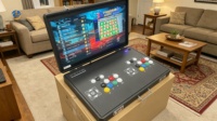 Machine d'arcade Pro Metal Bartop Pandora Box 9 System, 1500 jeux classiques, console à monnayeur pour 2 joueurs, garantie 1 an