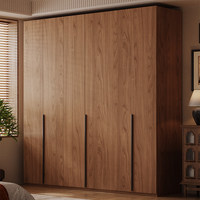 Armoire coulissante en bambou style vintage pour chambre à coucher, idéale petit appartement, nouvelle collection 2024, vente chaude, meuble de rangement profond en bois massif