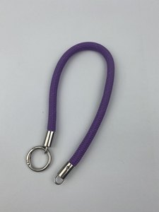 Llavero de Cuerda Trenzada Morada con Anillo de Aleación de Zinc, Accesorio de Moda - Product Image 3