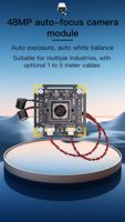 Module de caméra USB 48MP 4K pour Windows, Linux, Android, MacOS, IMX586 PDAF, autofocus, USB2.0, caméra UVC avec microphone intégré