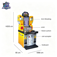 Machine de lutte des bras à monnayeur, jeu d'arcade commercial d'intérieur Arm Champs Sport pour centre de jeux et parc d'attractions