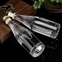 Meistverkaufte Standard Klare Glasflasche für Spirituosen, Lebensmittelechter Behälter für Whiskey, Brandy & Tägliche Spirituosenverpackung