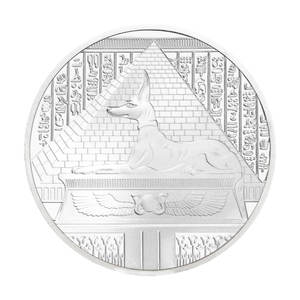 Анубис, бог смерти в древнем египетском сувенире, серебряная Посеребренная монета, пирамида, коллекционная памятная монета - Product Image 4