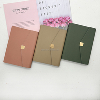 Hot Selling A5 Pebble PU Leder Buch Agenda Journal Budget Notizbuch Dreifach gefalteter Goldring Binder Planer