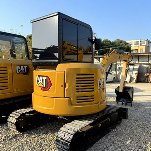 Mini-excavatrice CAT303.5E d'occasion à prix abordable, petite machinerie de construction pour travaux de jardinage et agricoles, stock disponible d'occasion - Product Image 1