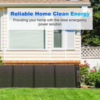 Panneau solaire pliable Junbpaw LL220W portable 220W noir, efficacité 25%, activités de plein air, durable, étanche IP67, rapide
