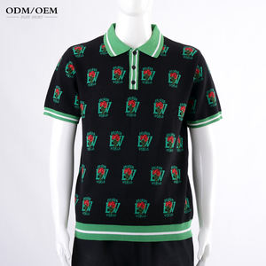 Suéter Personalizado con Logotipo OEM y ODM para Hombre, Jersey de Manga Corta, Tejido Calado, Suéter de Verano para Hombre - Product Image 3