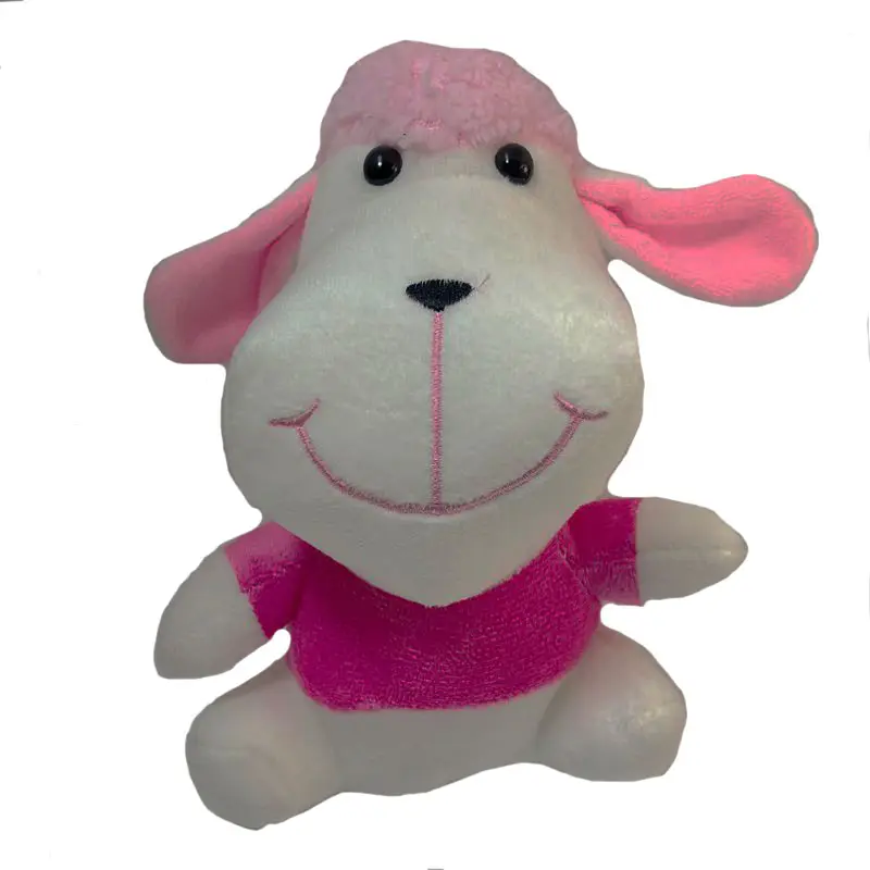 CPC Boneka Mesin Cakar Penjualan Laris Mainan Boneka Kartun Kustom Set Lucu Lembut Hewan Domba Gantungan Kunci Mewah Kecil