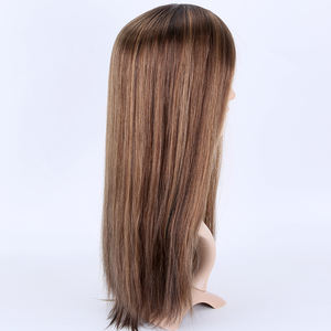 Nuevo Diseño 2022 Peluca de Cabello 100% Humano Virgen Remy Balayage Castaño Totalmente Anudada a Mano para Mujeres Blancas - Product Image 2