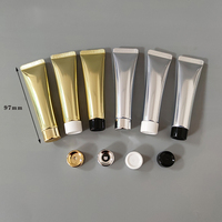 Tuyau en aluminium-plastique personnalisé d'usine 15mI crème pour les yeux bouchon intérieur tube de compression emballage de brillant à lèvres logo personnalisé