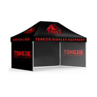 Tente de marché extérieure en aluminium avec impression personnalisée de logo et de couleurs, tente d'exposition, chapiteau, auvent, tentes pliantes