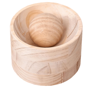 Prensa Manual de Madera para Masa de Empanadas y Dumplings con Herramienta de Grabado - Product Image 1