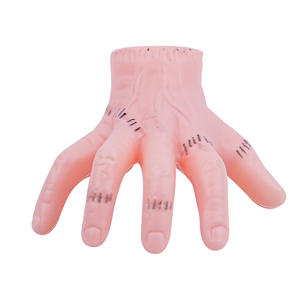 Clip à cheveux inspiré d'Halloween, <span class=keywords><strong>main</strong></span> coupée d'<span class=keywords><strong>Addams</strong></span> Wednesday, accessoire <span class=keywords><strong>de</strong></span> costume effrayant, accessoire <span class=keywords><strong>de</strong></span> fête, lumière LED en plastique - Product Image 5