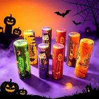 Jouet anti-stress Halloween en PU souple à montée lente, motif citrouille et chauve-souris, cadeau de fête d'Halloween